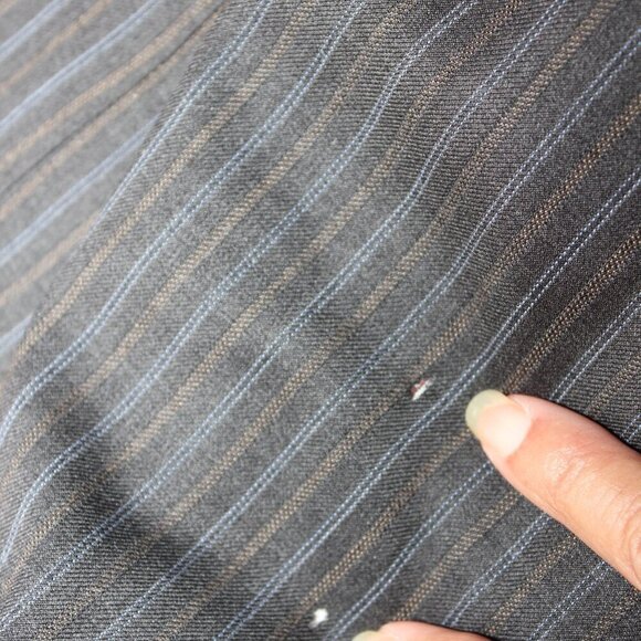 Burberry London Mens Suit Jacket Gray Pinstripe Size 44R *With Flaws* Wool - Picture 11 of 12